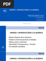 UNIDAD I - Introducción A La Química 2023