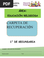 CARPETA DE RECUPERACIÓN 1ro - 2023