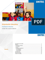 Semana 1. Orientación Educativa Concepto, Fines y Espacios de Aplicación