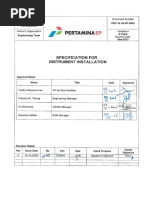 PEP-10-J9-SP-0004 Specification For Instrument Installation