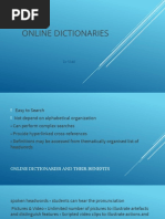 Online Dictionaries