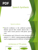 Speech Synthesis