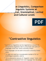 Systematic Comparison of Two Languages