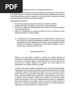 Comparecencia Al Proceso y La Representación Procesal