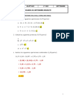 Examen Adaptado Resuelto Septiembre 1º, 2º y 3º Eval 1º Eso