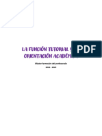 Apuntes Función Titorial e Orientación Académica PDF