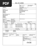 Craft-A-Torium Bill of Lading