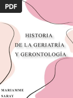 Historia de La Geronto-Geriatría - Mariammesaray