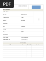 Ficha de Ingreso