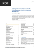 Chirurgie Des Anévrismes de L'aorte Abdominale Sous-Rénale