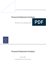 Financial Statement Analysis: Barbara Sveva Magnanelli