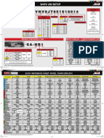 HINO VIN Code - LT-0013 Quick Reference Counter Card