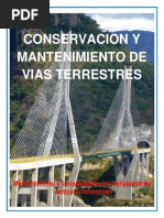 Tema 4 Conservacion y Mantenimiento de Las Vias Terrestres - Josue Lanz Arias PDF