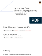 Deep Learning Basics Lecture 10 Neural Language Models