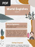 World - Englishes. Group 2 PDF