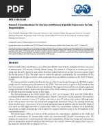 General Considerations For The Use of Offshore Depleted Reservoirs For CO2