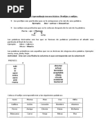 Guía de Aprendizaje Cuarto Prefijos y Sufijos