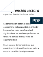 Comprensión Lectora - Wikipedia, La Enciclopedia Libre