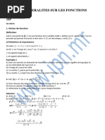 Généralités Sur Les Fonctions 9