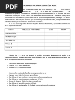  Acta de Constitución de Comité de Aula