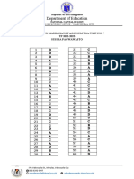 Q2 Filipino 7 Answer Key