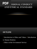 Professional Conduct and Ethical Standards