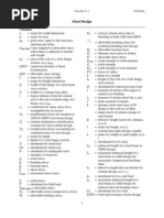 Notation:: Steel Design