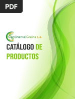 Catálogo Continental Grains S.A. y Canapé