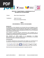 Tema 3. Circunferencia y Círculo Con GeoGebra