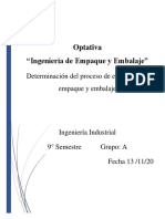 3.5 Determinación Del Proceso de Envasado, de Empaque y Embalaje