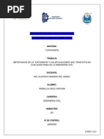 Inportancia de La Topografia en La Ingenieria Civil