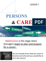 Lesson 7 8 Persons and Careers Career Pathways