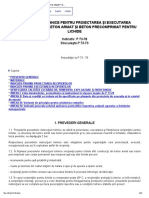 Instrucţiuni Tehnice Pentru Proiectarea Şi Executarea Recipienţilor Din Beton Armat Şi Beton Precomprimat Pentru Lichide