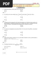 KCET 2022 MATHS Paper With Answer PDF