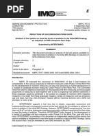 MEPC 79-7-3 - Analysis of Fuel Options To Meet The Levels of Ambition in The Initial IMO Strategy On Red... (INTERTANKO)