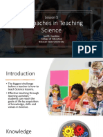 Lesson 5 Approaches in Teaching Science