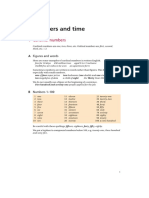 Cardinal, Ordinal Numbers, and Time