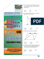 Geometría: Relaciones Métricas en Triángulos Oblicuángulos y Cuadriláteros