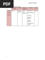 Ficha de Consolidação de Conhecimentos - 1º Período