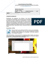 Apostila Informática - Editor de Texto - Writer - AULA 1 PDF