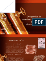 Designacion Materiales UNE Cobre Aleaciones