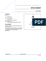 Eletrônica - BTA10-600GP - Datasheet