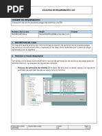 Formato de Solictud de Requerimiento SAP