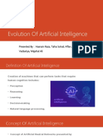 Evolution of AI