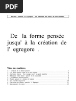 Forme Pensee Et Egregore