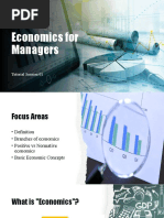 Economics For Managers: Tutorial Session 01