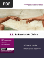 Unidad 1.1. La Revelación Divina (2021)