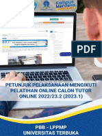 Petunjuk Pelaksanaan Mengikuti Pelatihan Online Calon Tutor Tutorial Online