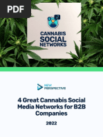 4 Great Cannabis Social Media Networks For B2B Companies