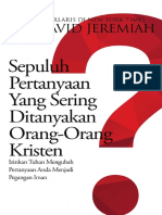 Sepuluh Pertanyaan Yang Sering Ditanyakan Orang Orang Kristen Izinkan Tuhan Mengubah Pertanyaan Anda Menjadi Pegangan Iman 